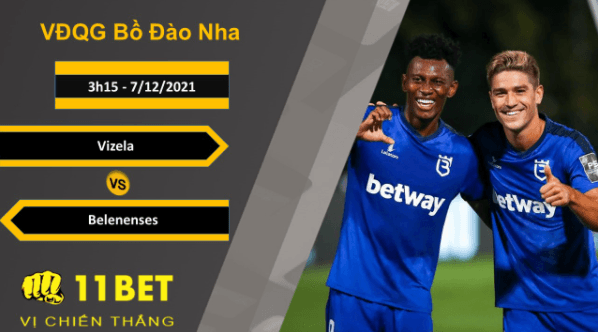 11BET Soi kèo Vizela vs Belenenses, 3h15, 7/12/2021