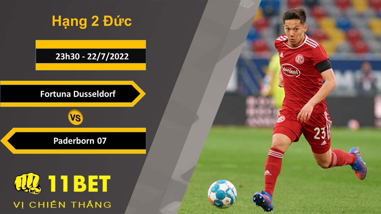11BET Soi kèo Fortuna Dusseldorf vs Paderborn 07, 23h30, 22/7/2022