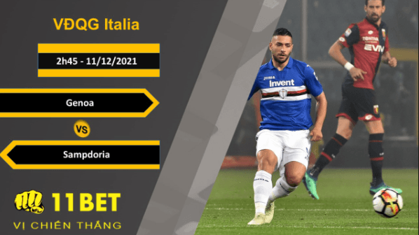 11BET Soi kèo Genoa vs Sampdoria, 2h45, 11/12/2021