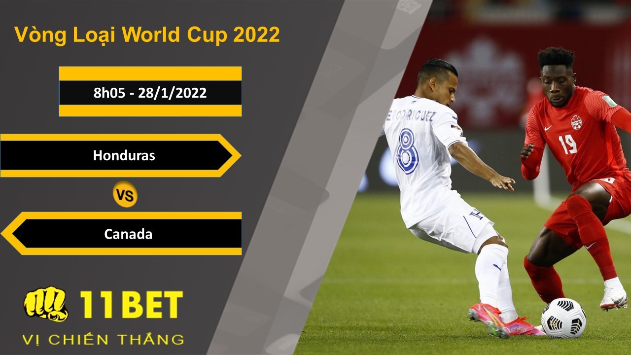 11BET Soi kèo Honduras vs Canada, 8h05, 28/1/2022