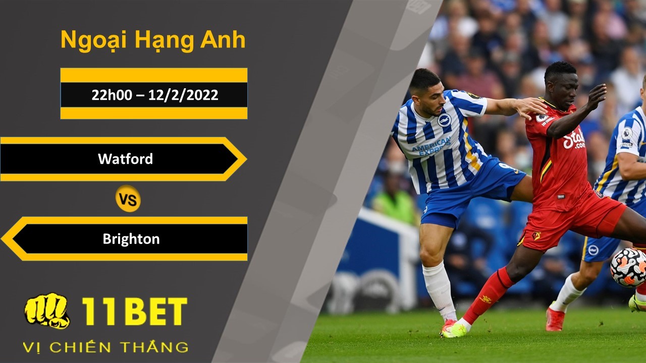 11BET Soi kèo Watford vs Brighton, 22h00, 12/2/2022