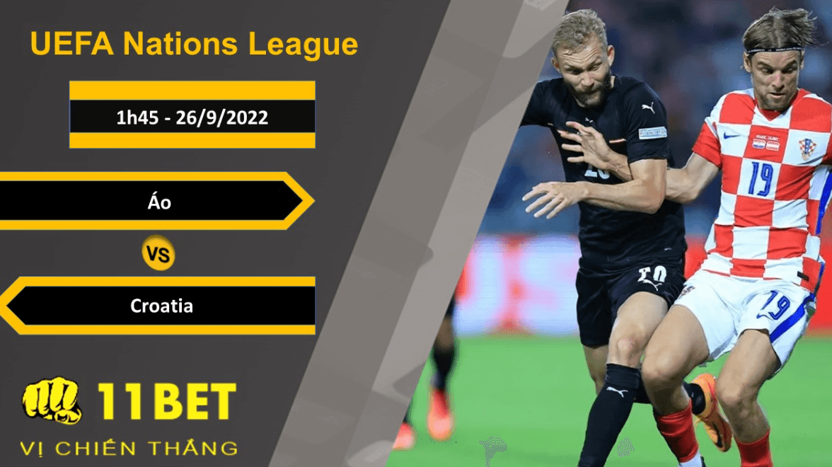 11BET Soi kèo Áo vs Croatia, 1h45, 26/9/2022