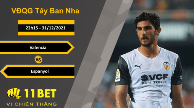 11BET Soi kèo Valencia vs Espanyol, 22h15, 31/12/2021